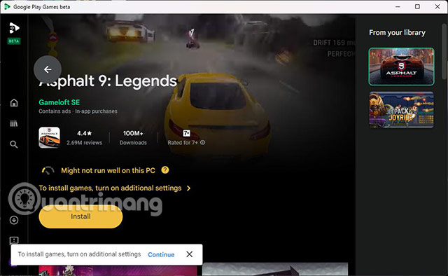 Play Android PC game