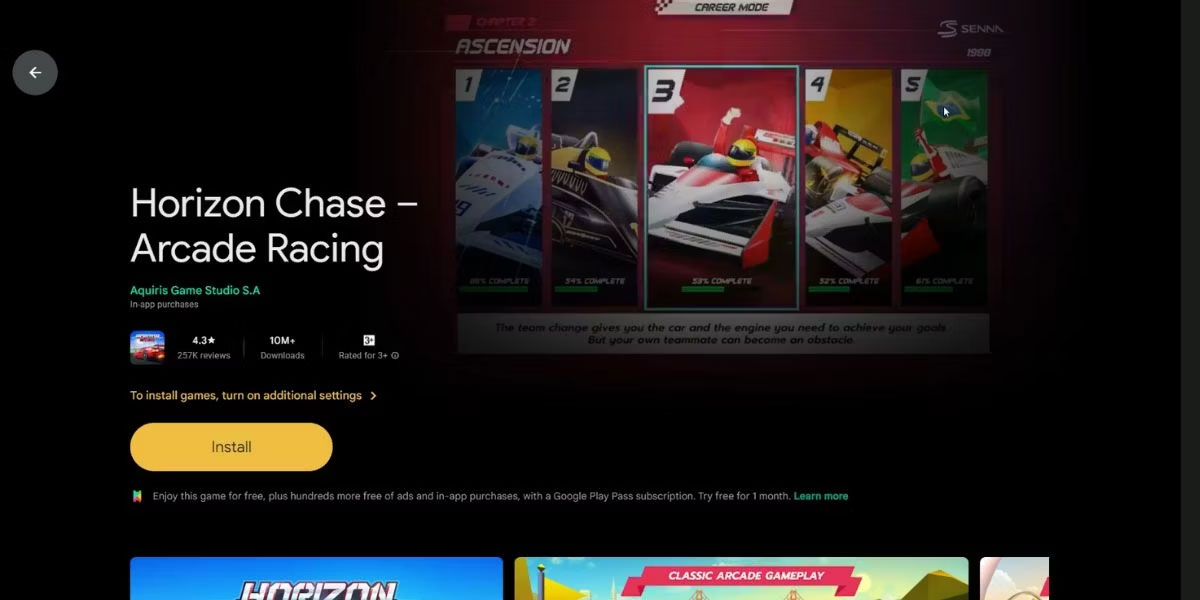 Install and play games with Google Play Games