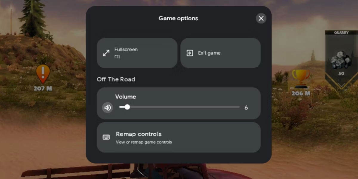 Customize the game control function in Google Play Games