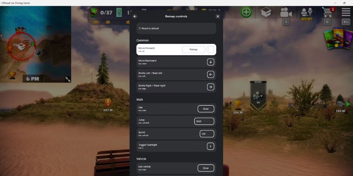 Assign new key combination